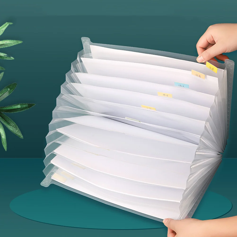 

Expanding Paper Folder Accordion File Organizer Folders Small Organization Bag Multi-grid