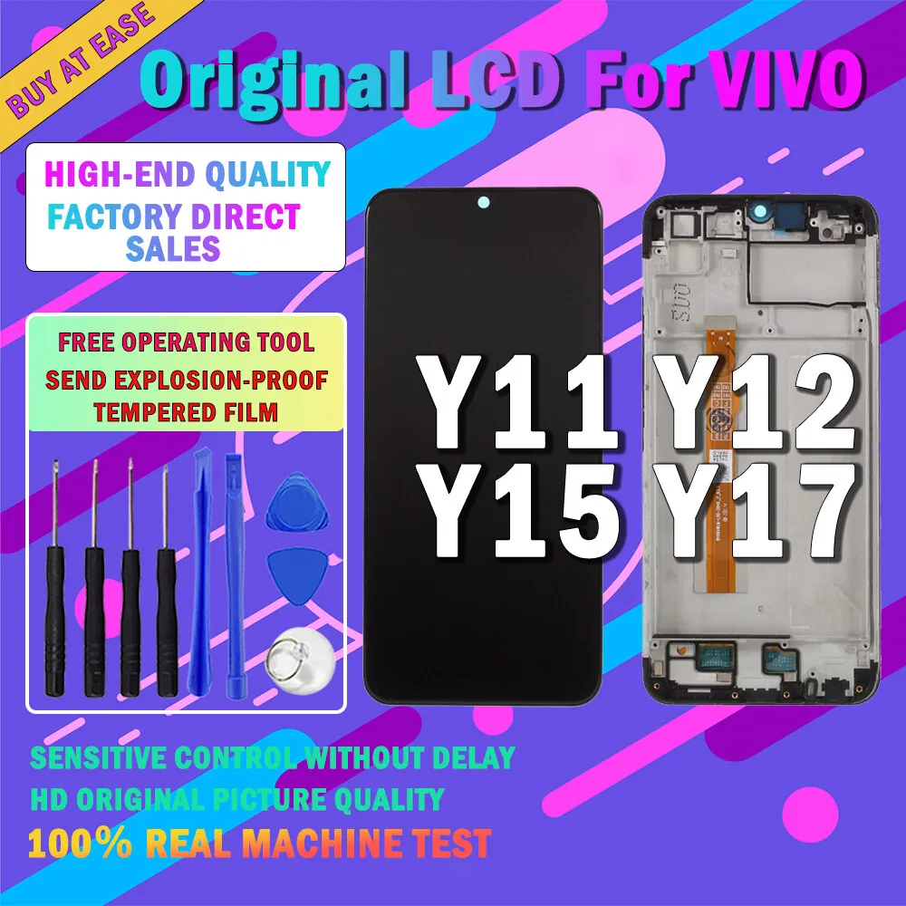 

LINCLON For vivo Y11 Y12 Y15 LCD Original Display Touch Screen Digitizer Assembly Include Cellphone Repair Tools