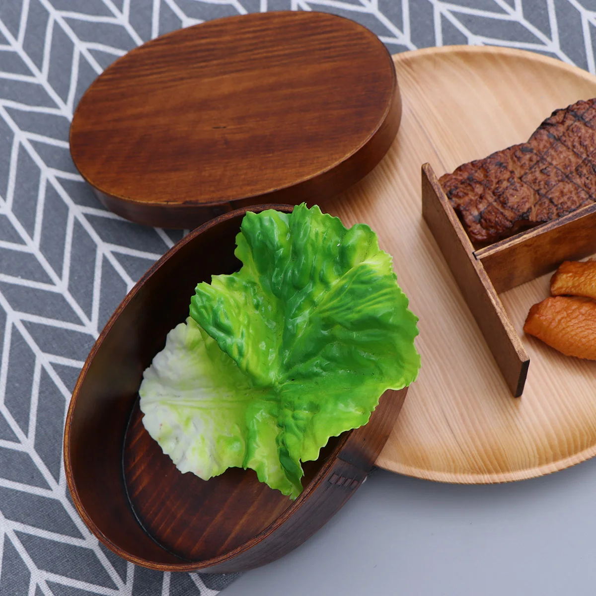 

Box Bento Lunch Wood Japanese Wooden Containers Snack Sushi Boxes Serving Tray