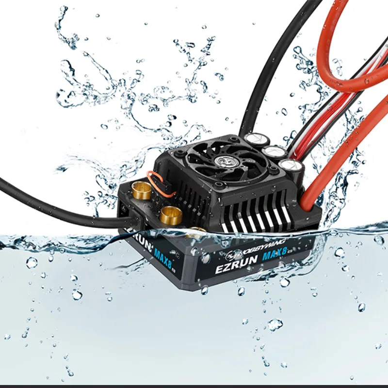 Фото Hobbywing EZRUN MAX8 G2 160A 3-6S Бесщеточный ESC с датчиком и 4278SD 3-6S 2250KV/4268SD 3-4S 2500KV Радиоуправляемый двигатель для 1/8 1/10 грузовика автомобиля №4