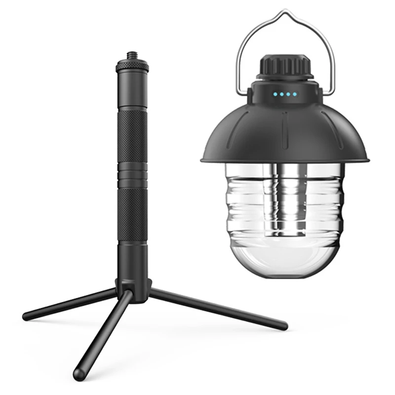 

Camping Lamp Bracket Multifunctional Charging Poleless Dimming Desktop Outdoor Dual Use Camping Lamp Bracket Combination