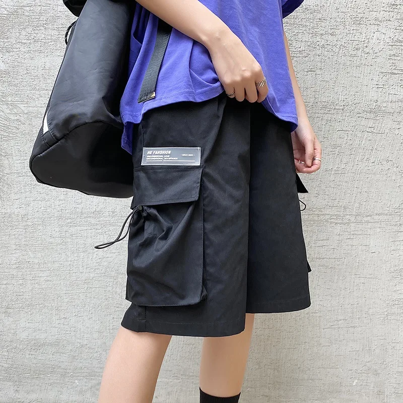 

Новые трендовые мужские шорты, летние японские спортивные шорты, мужские шорты для фитнеса, уличная домашняя повседневная одежда, Легкая уд...