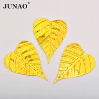 junao 7656mm 100g gold color shiny sewing flat paillette top quality large leaf sequins loose glitter for home decoration