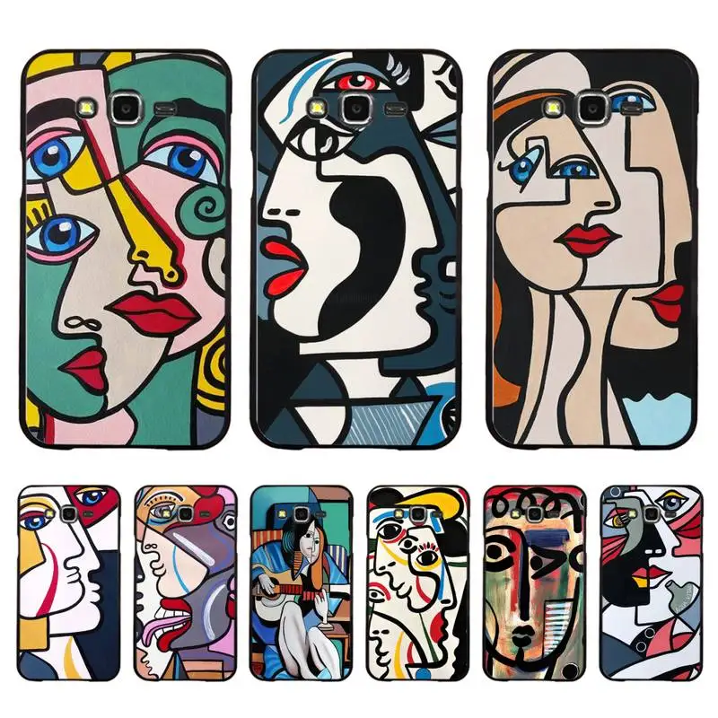

Picasso Abstract Art Painting Phone Case For Samsung Galaxy J4plus J6 J5 J72016 J7prime cover for J7Core J6plus