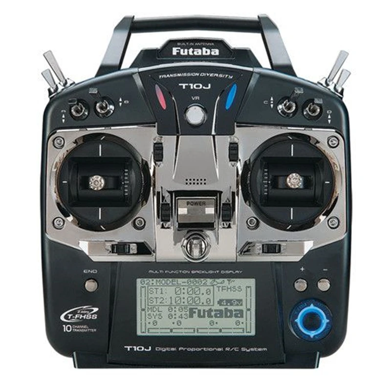 

Futaba T10J 10J with R3008SB Receive 10 Channel 2.4GHz Radio System Transmitter Remote Controller for RC Helicopter Multicopter