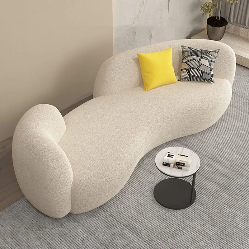 

Modern Lazy Living Room Sofas White Salon Italian Relaxing Creative Designer Sofa Lounge Luxury Bedroom Divano Nordic Furniture