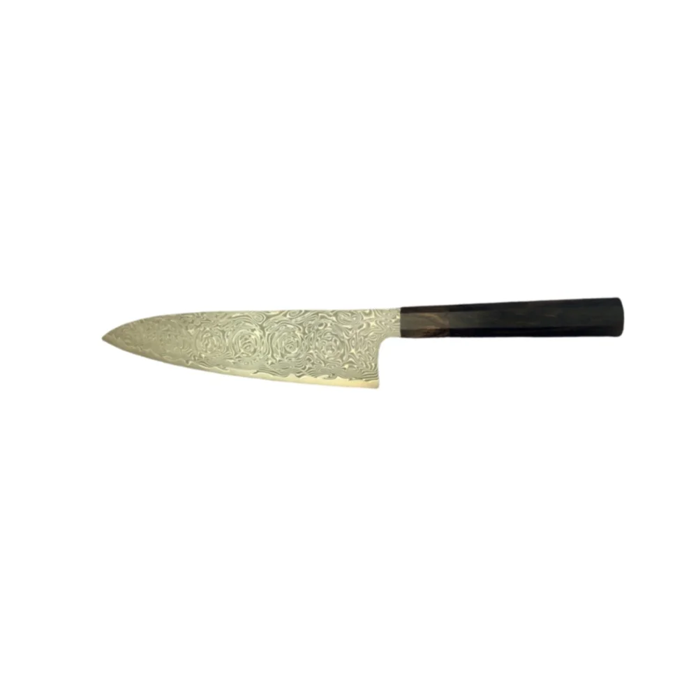 Нож RHON Gyuto, 67 слоев, сердцевина из стали VG10, дамасская сталь, рукоять из черного дерева, для японской кухни, для нарезки, разделки, универсальный, поварской нож (art.: 3920d7ca334dc) - 3920d7ca334dc