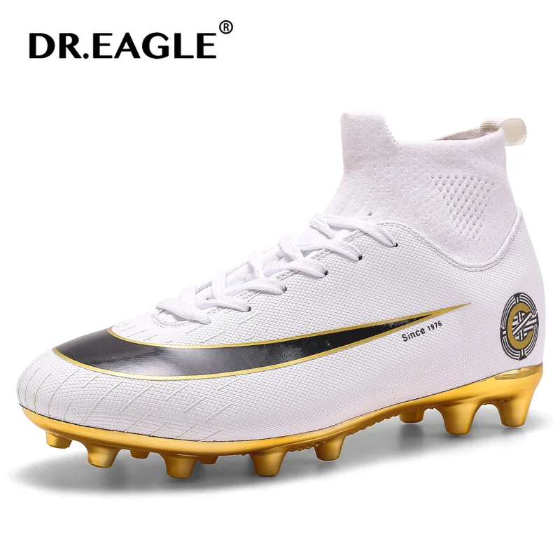 

Профессиональная футбольная обувь унисекс DR.EAGLE с длинными шипами FG/AG, футбольные ботинки до щиколотки, уличные футбольные бутсы с травой, р...