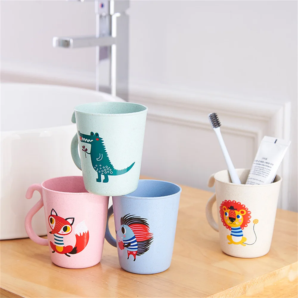 

Nordic Style Gargle Bottle Environmentally Friendly Cartoon Cute Childrens Animal Water Cup High Quality Childrens Mouthwash Cup