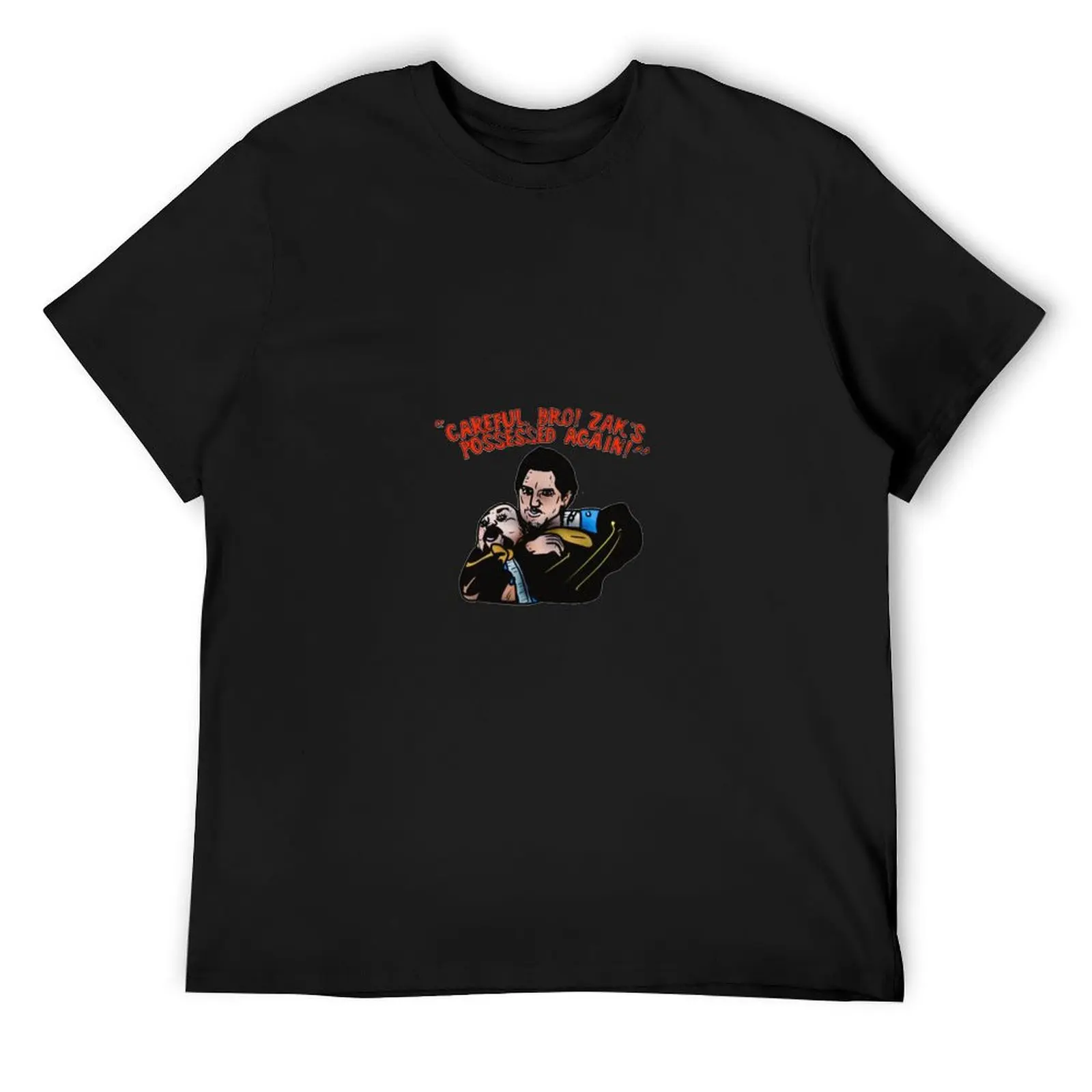 Zaks possessed Bro! Футболка летняя одежда топы для мальчиков простые черные футболки с
