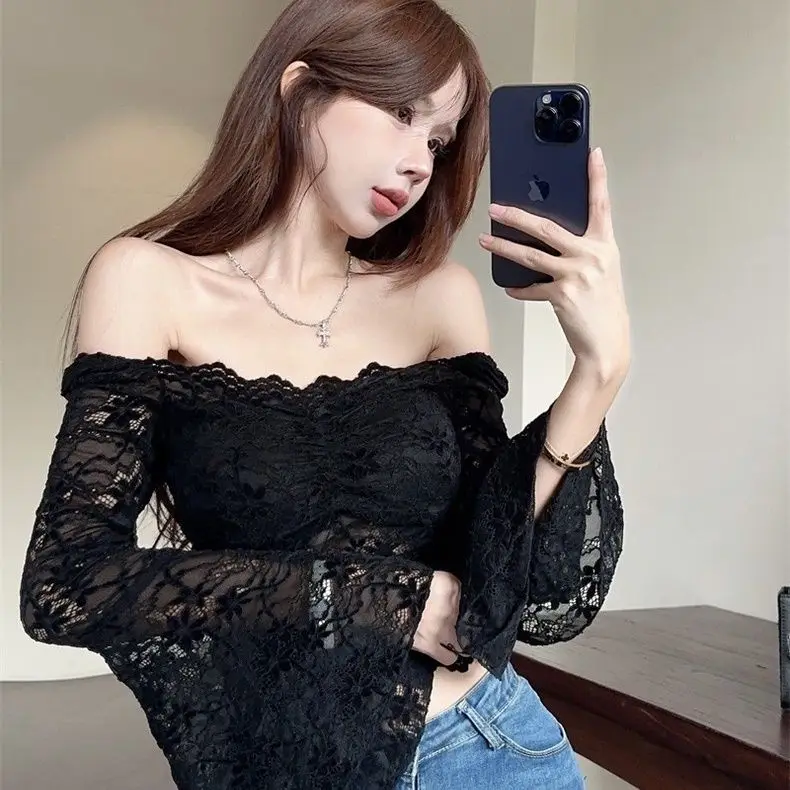 Pure Desire одно плечо пикантная девушка квадратный вырез труба кружевная облегающая