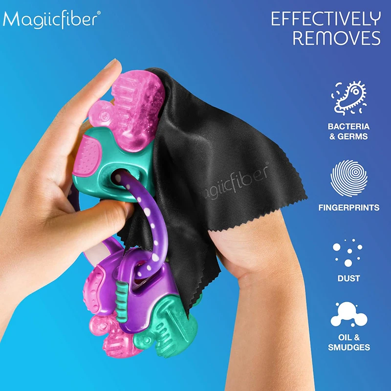 Салфетка из микрофибры MagicFiber для чистки линз телефона очков экрана