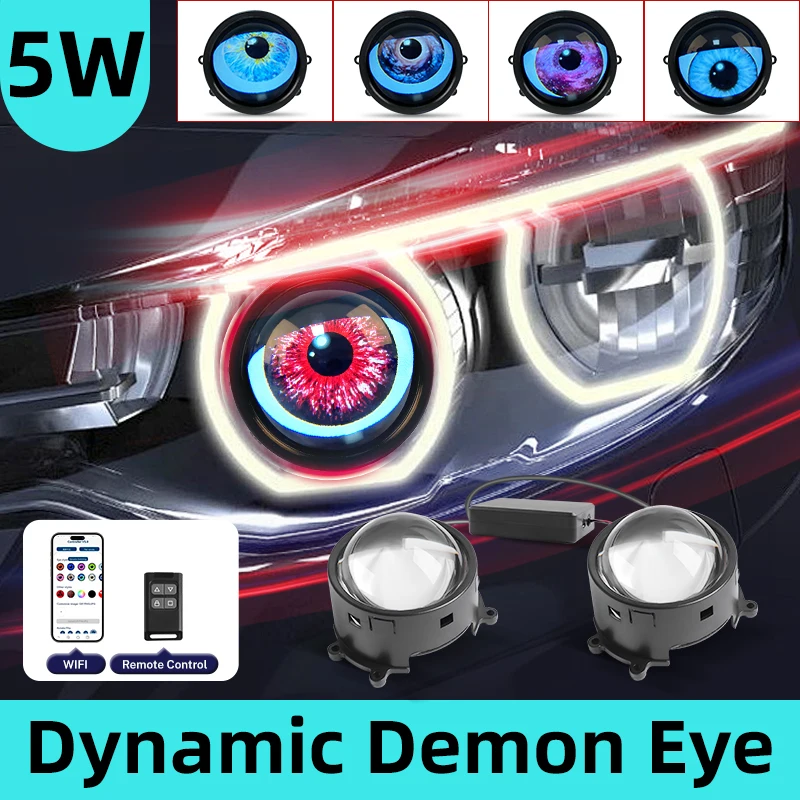 3-дюймовый комплект светодиодных фар Devil Eye автомобильные динамические фонари 12 В