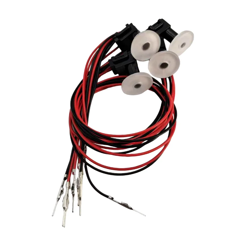 

4 шт. светодиодный окружающий свет, прозрачная лампа, корпус, круглый автомобильный светильник для внутренней чаши, дверная ручка, освещение, перила, декоративная лампа