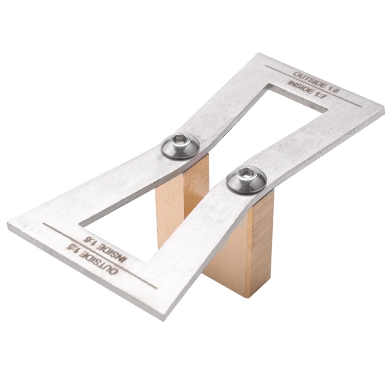 

Dovetail Marker,Hand Cut Wood Joints Gauge Dovetail Guide Tool, Dovetail Template Size 1: 5-1: 6 And 1: 7-1: 8 For Woodworking -