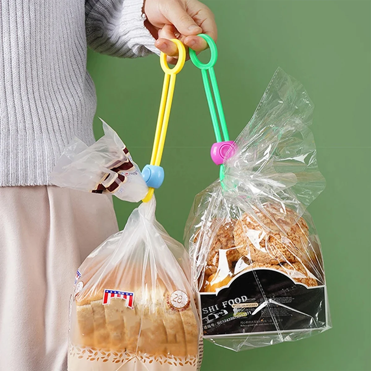 5 шт. регулируемые силиконовые зажимы с ремешком портативный и эффективный