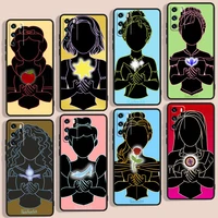 pretty princess phone case for huawei p smart 2018 plus 2019 z 2020 s 2021 pro nova 2i 3 3i 5 5t 7 7i 8 8i 9 9se black back soft