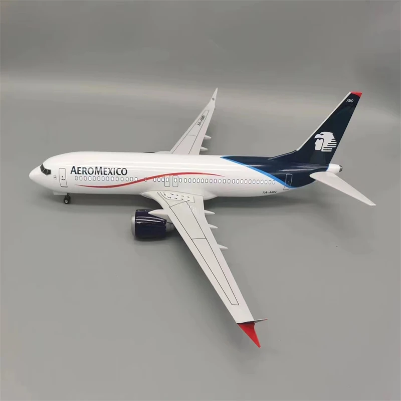 Модель самолета Aeromexico B737 MAX8 модель под давлением масштаб 1:85 47 см