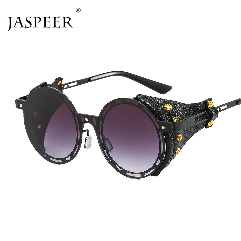 

Солнцезащитные очки в металлической оправе для мужчин и женщин, модные круглые брендовые дизайнерские винтажные солнечные очки в стиле стимпанк, 2023