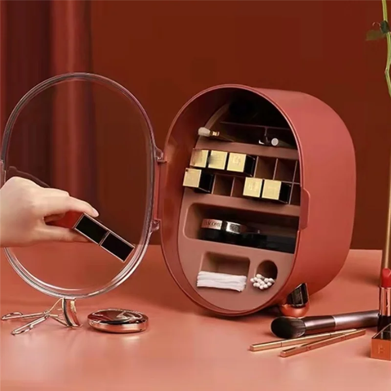 

Держатель для помады, органайзер для макияжа, коробка для хранения косметики, карандаш для бровей, контейнер для блеска для губ, настольный демонстрационный стенд, красный