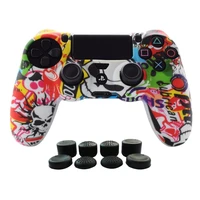 zomtop soft silicone gel rubber case cover for sony playstation 4 ps4 controller protection case for ps4 pro slim gamepad