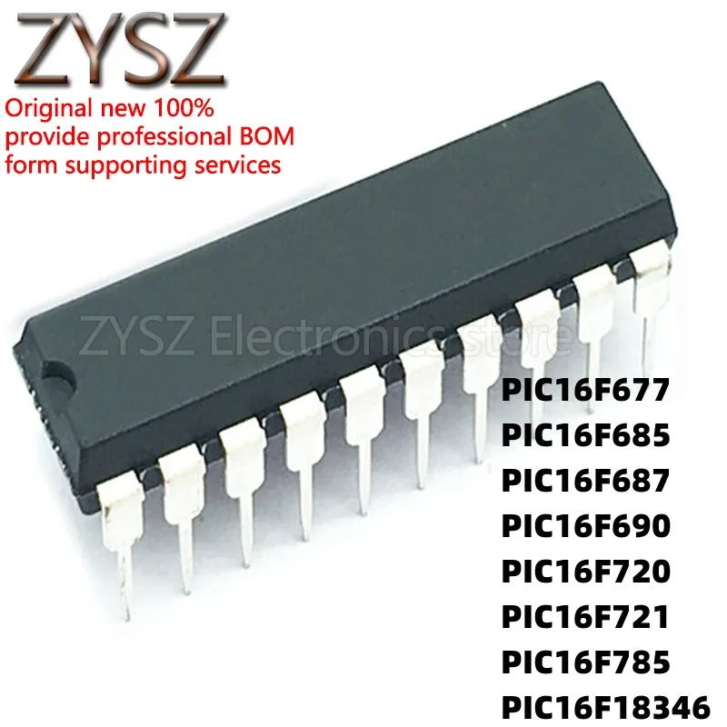 Флейта/P 16F 685 687 677 690 721 785 18346E/P in-line DIP20, 1 шт.