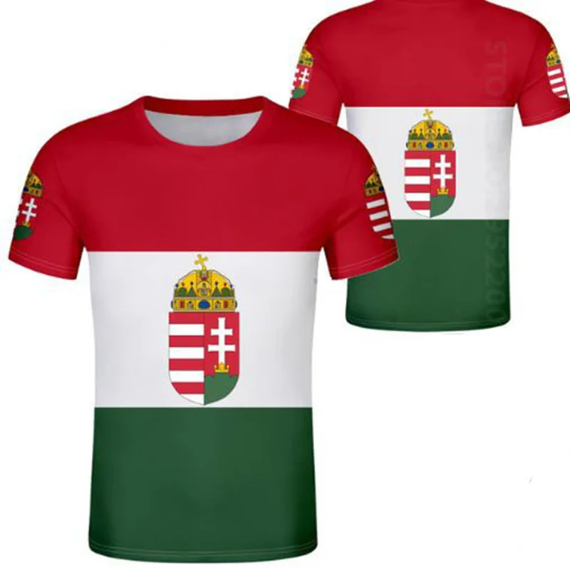 

HUNGARY male youth diy custom made name number hun boy t shirt nation flag hu hungarian country college print photo boy clothing