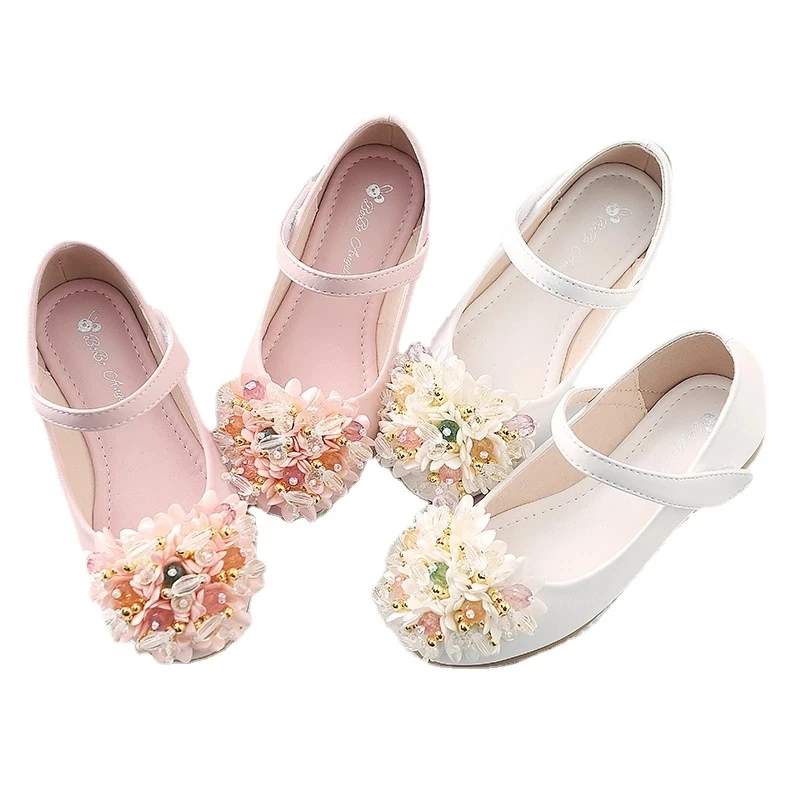 

2022 spring and autumn girls' casual leather shoes pdd2980