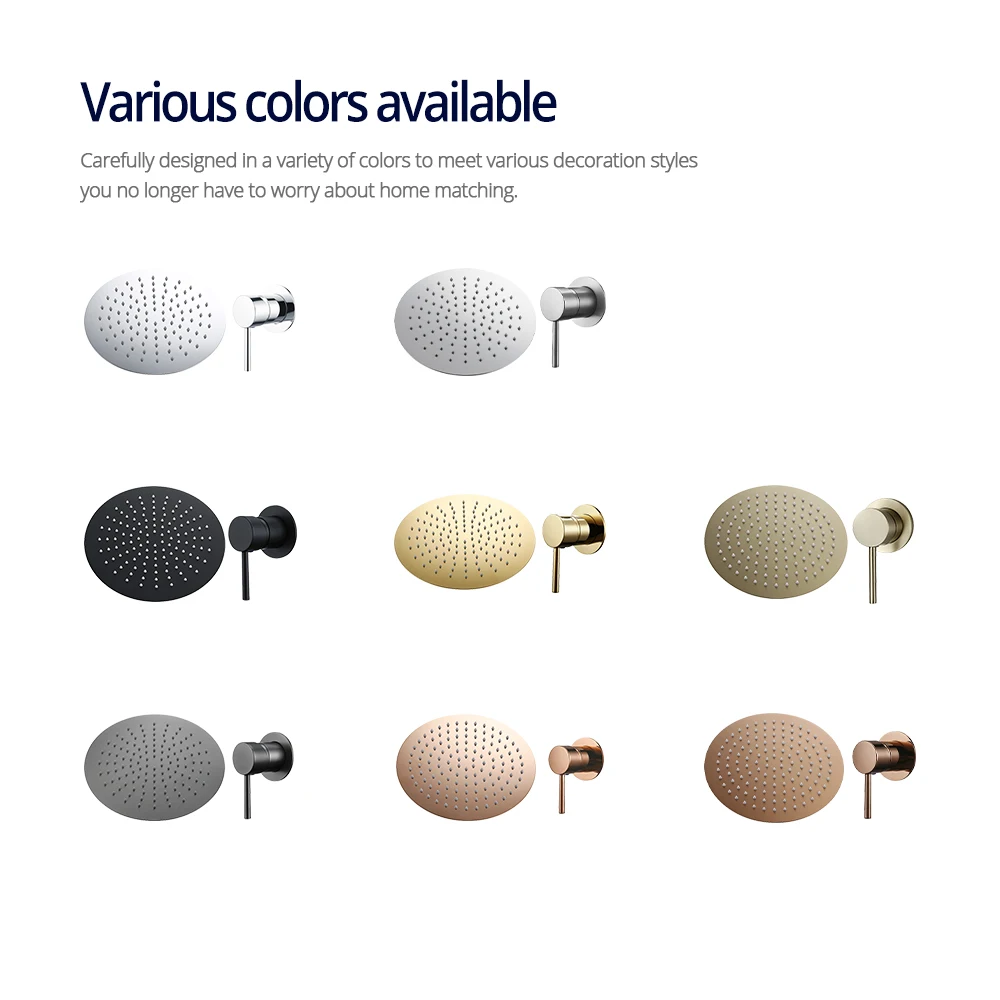 Потолочный смеситель для душа 8-дюймовый с одной ручкой 30 см