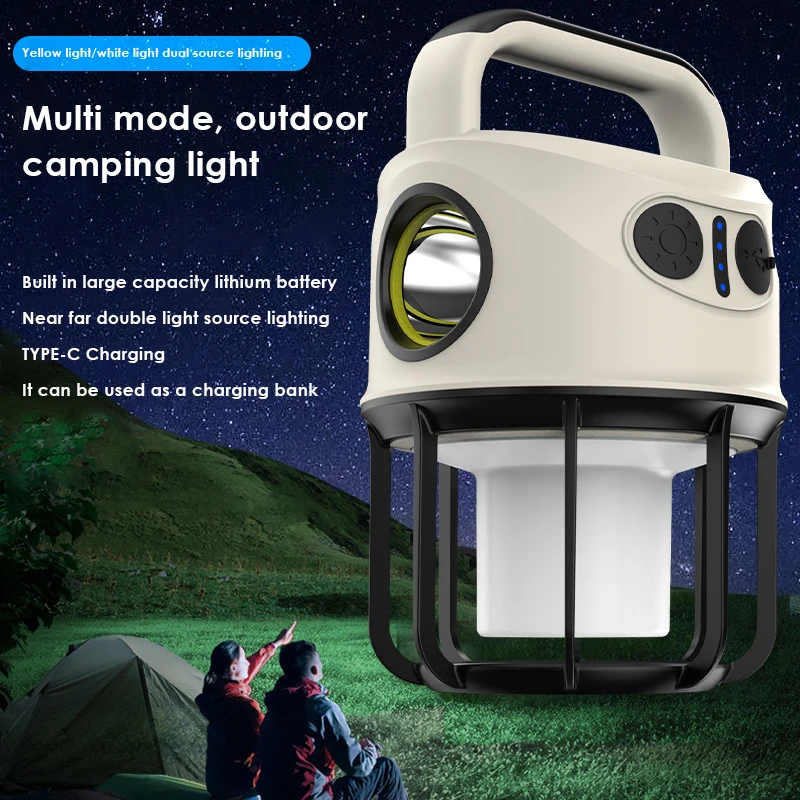 

New LED Outdoor Lighting Camping Portable Tent Lights USB Charging Atmosphere Lights Camping Lights for Picnic BBQ