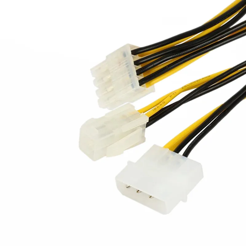 6-дюймовый ATX 12 В P4 4-контактный кабель адаптера Molex LP4 в EPS 8-контактный для