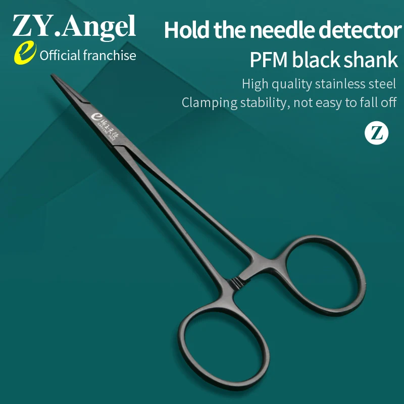 Medical Beauty Instruments Porcelain Black Needle  Holding  Forceps Fine  Micro Plastic  Surgery Ophthalmic Surgical Instruments
