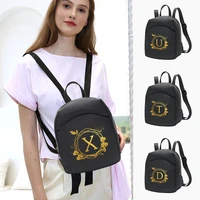 women mini backpack shoulders samll school bag for girl crossbody bag backpacks book bag wreath letter pattern shopper bag