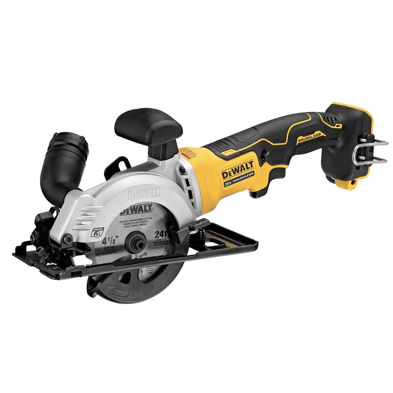DEWALT DCS571 20 В MAX циркулярная пила 4-1/2 дюйма бесщеточная аккумуляторная пила для быстрой плавной резки деревообрабатывающая бензопила электроинструменты
