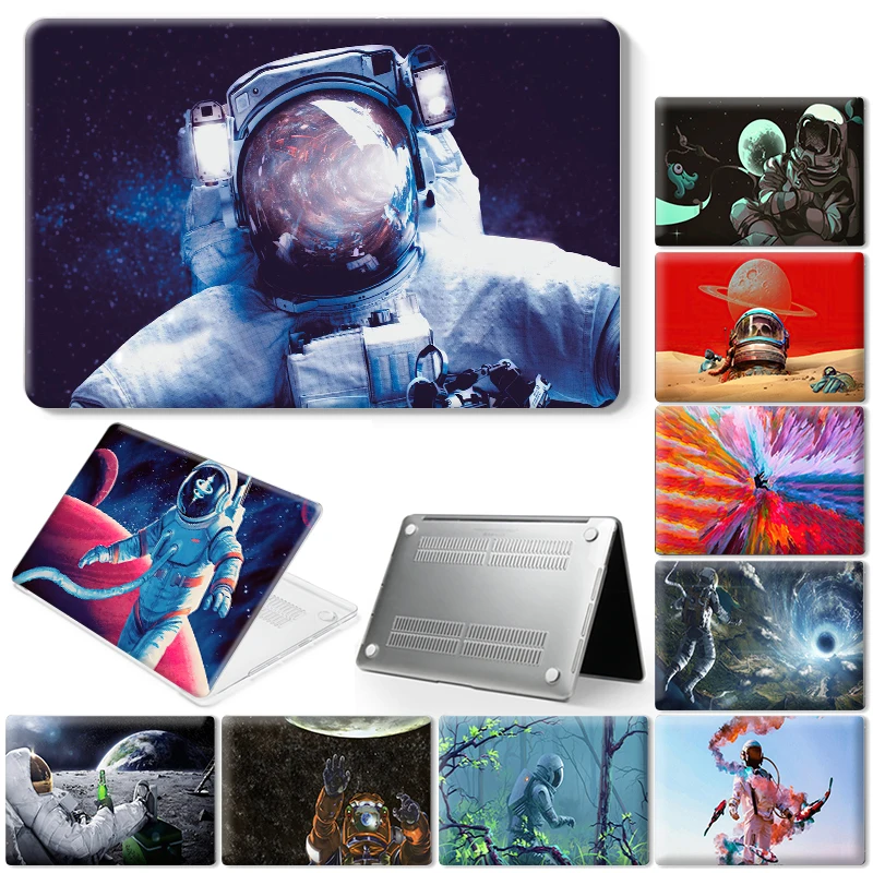 

Cartoon Astronaut Laptop Case For Macbook Air 11 2018 2020 13 Touch Bar ID Pro 13 15 16 Retina 15 13 12 inch Cover