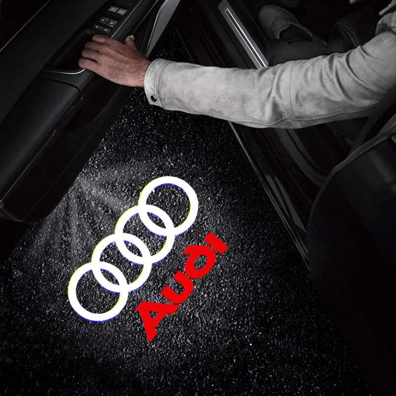 2 шт. светодиодные лампы для дверей автомобиля Audi Sline S3 S5 TT A4 B7 B8 B9 A3 8P 8V 8L A5 A6 C6 C5 C7 A1 Q3