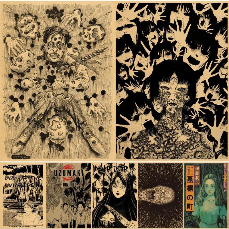 

Junji Ito настенные постеры картины derij aty art print obraz decor спальня anime house bilder murale