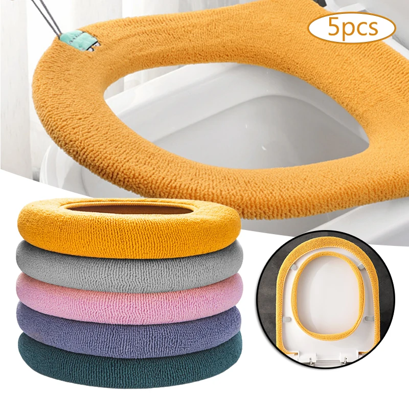 

Thicken Toilet Seat Cover with Handle Washable Soft Toilet Cushion Practical Toilet Seat Pad Easy Installation Hot Sale