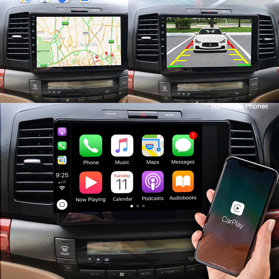 Автомобильный видеопроигрыватель AI Voice Android 14 обновленное радио для Toyota думатор