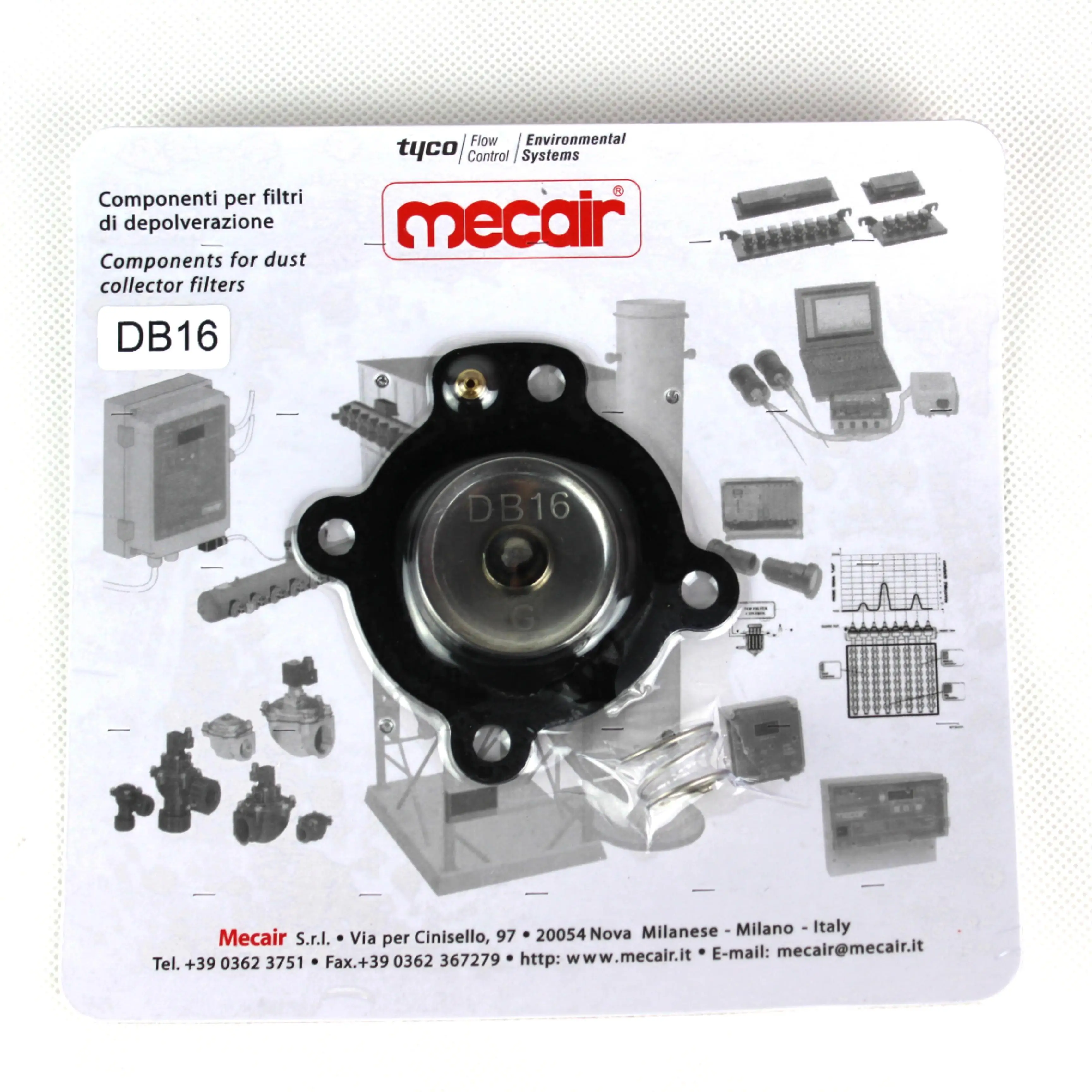 Mecair DB16 Сменный Набор диафрагменных клапанов 3/4 дюйма диафрагма импульсного