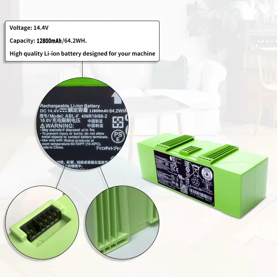 Фото Аккумулятор ABL-F для iRobot Roomba i7 i7+ j7 j7+ 7158 7150 7550 7558 i3 i3+ 3150 i4 i4+ 4150 i8 и e5 e6 e5150 e6198 Замена №3