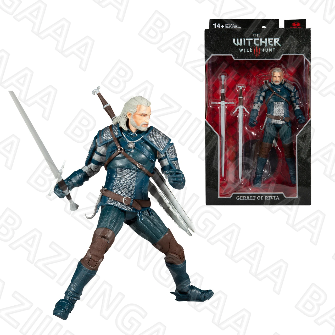 

DC McFarlane Geralt of Rivia w/Viper Armor (The Witcher 3: Wild Hunt) 7" Figure