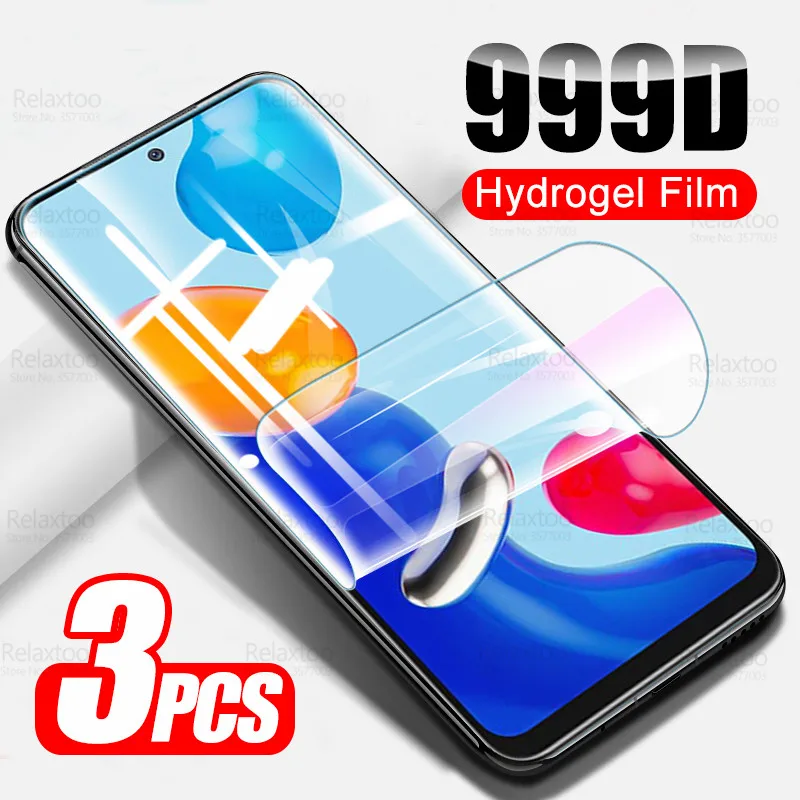 

3Pcs Soft Hydrogel Film For Redmi Note 11 Pro 5G Screen Protector Redme 10C 10A 9S 10S 11S 4G 8T 10 9 A C 8 T Not Tempered Glass
