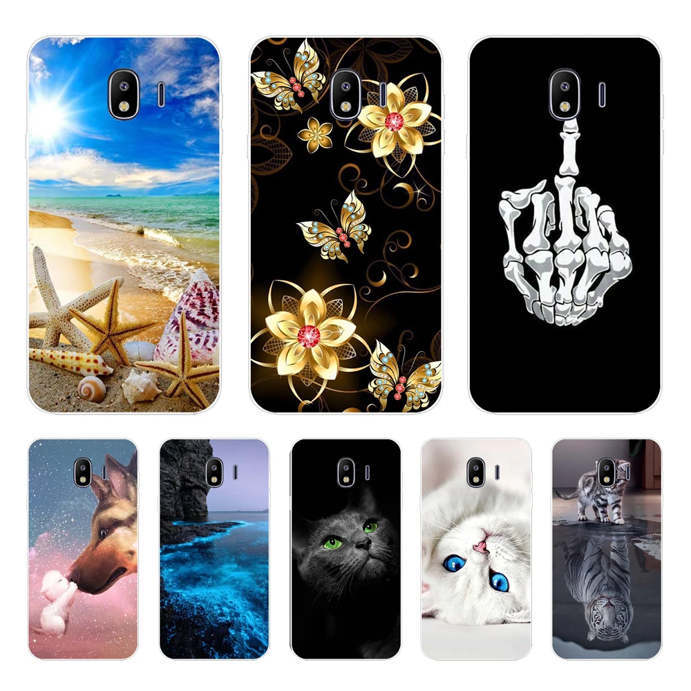 Чехол для Samsung Galaxy J4 + J4 Plus 2018 J415F, силиконовый бампер для Samsung Galaxy J4 J400, чехол, чехлы J400F, задняя крышка, сумка