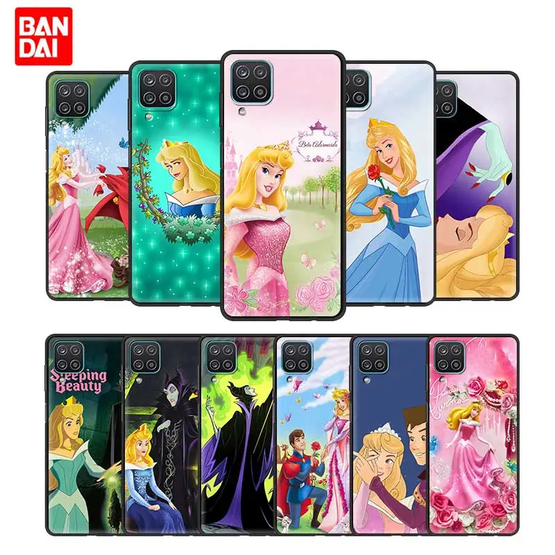 

Aurora Disney Princess Case for Samsung Galaxy A12 A02 A02s A21s A22 A32 A51 A52 A72 4G 5G Cover Silicone Cell Black