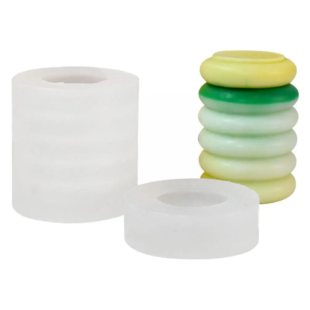 

3d Concrete Cement Candle Jar Clay Silicone Mold Diy Handmade Cylinder Storage Box Molds For Wax Candle Spices Making Mould T1b4
