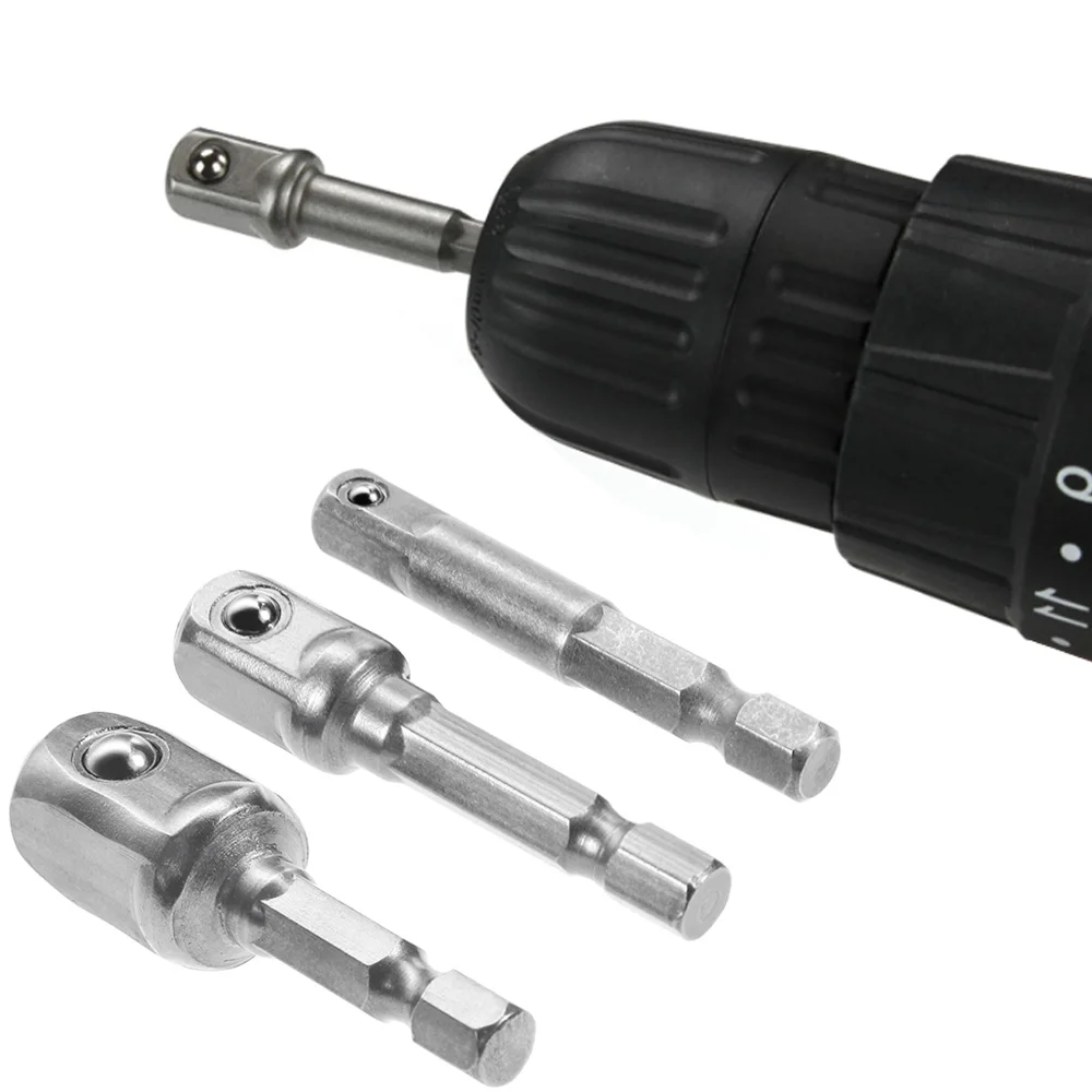 Удлинитель для дрели из хромованадиевой стали с шестигранным хвостовиком на 1/4