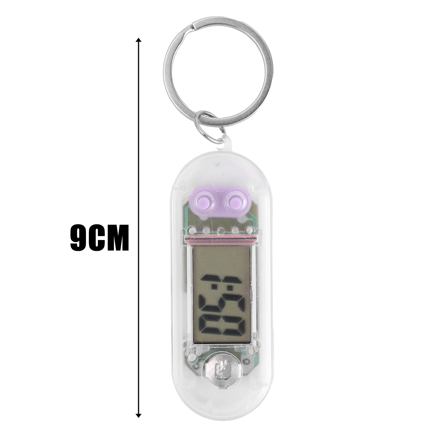 

Прозрачные цифровые часы-брелок