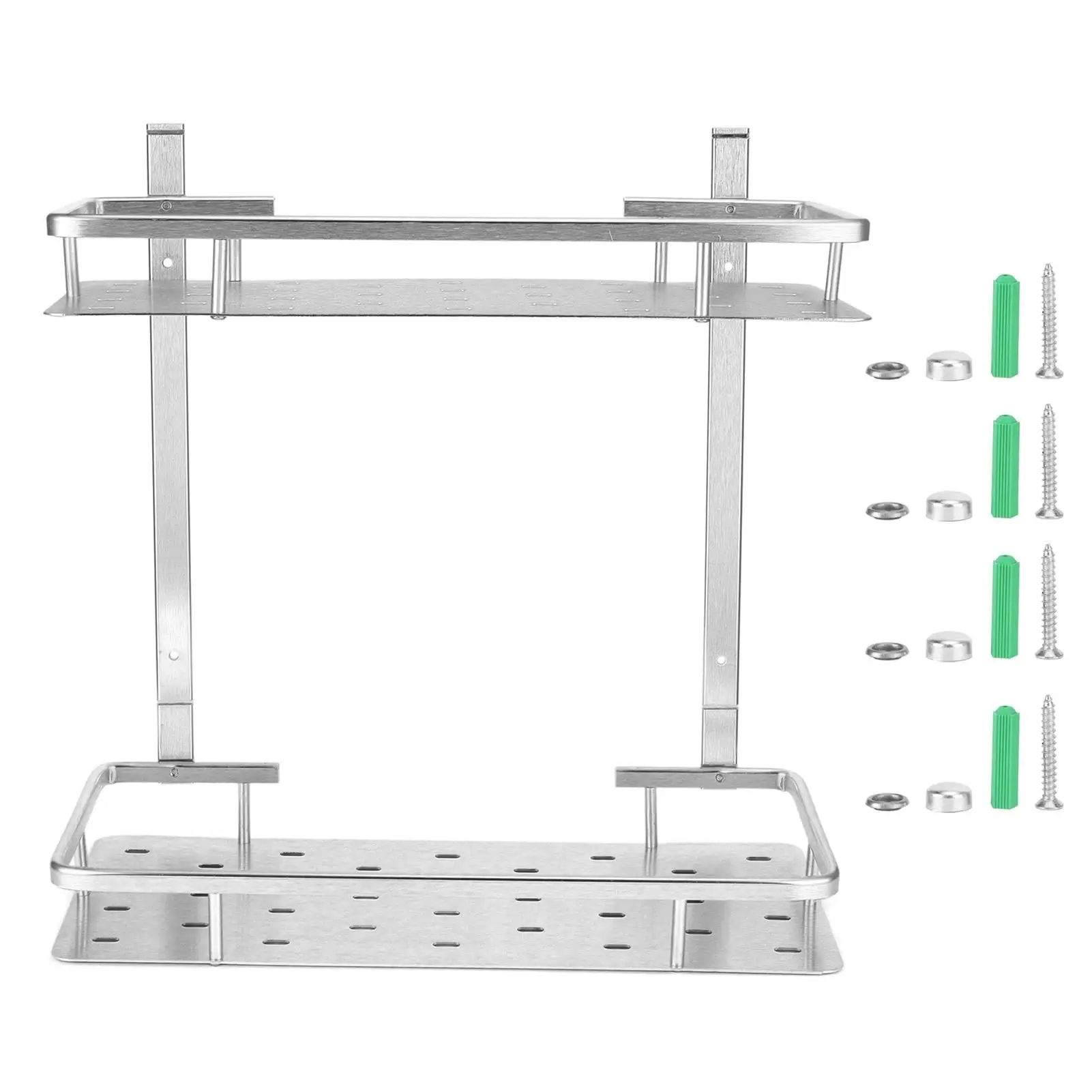 Нержавеющая космическая алюминиевая полка для ванной комнаты — душа 32x14 5x34 5 см и