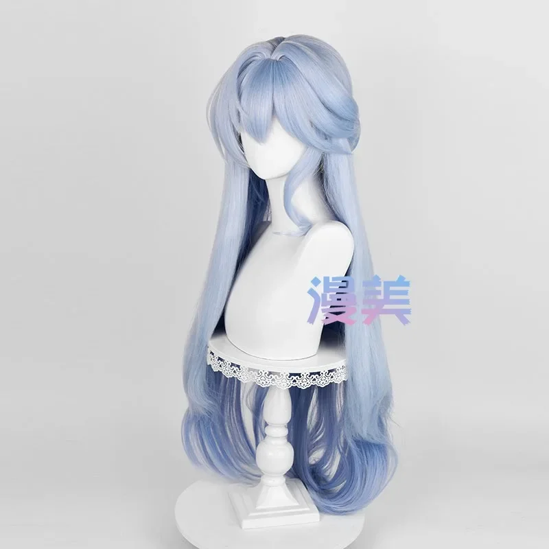 Honkai Star Rail Последний Робин Косплей Парик Голубые Длинные Волосы Мисс Игровая